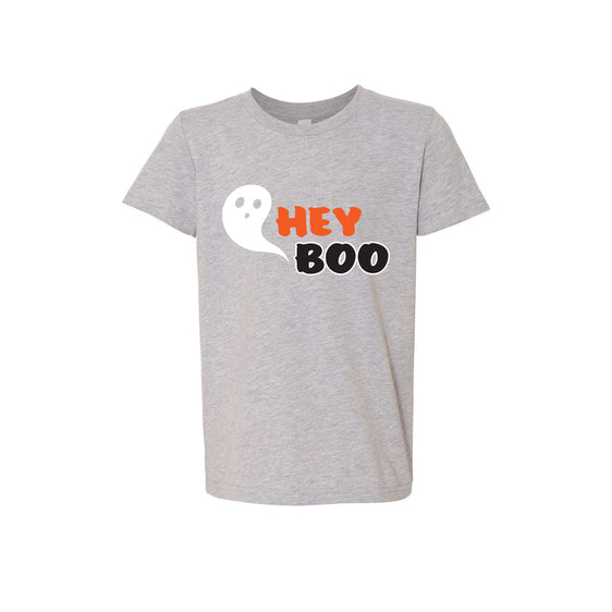 Halloween Store - Hey Boo Youth CVC Unisex Jersey Tee