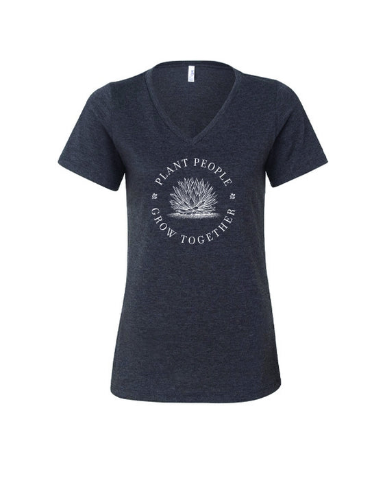 Monrovia - Womens Relaxed Jersey V-Neck Tee