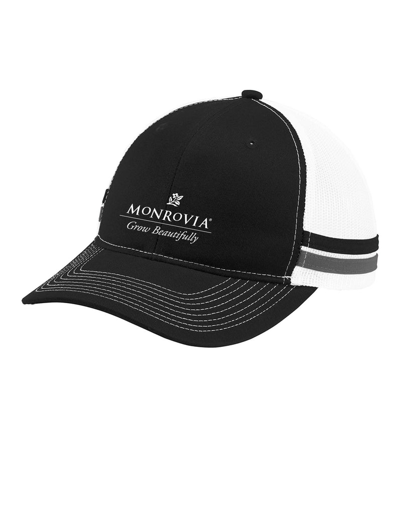Monrovia - Two-Stripe Snapback Trucker Cap