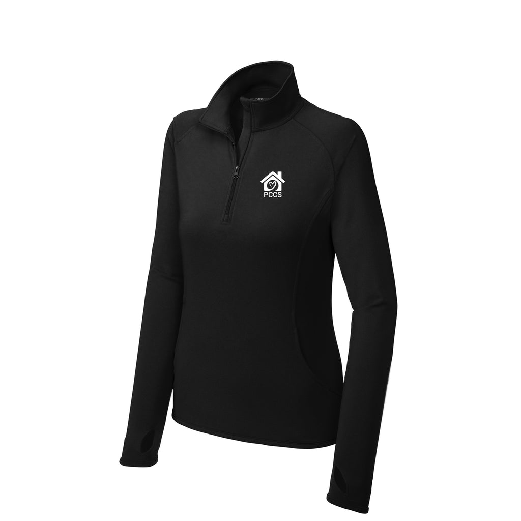 Perry County Services - Sport-Tek® Ladies Sport-Wick® Stretch 1/2-Zip Pullover