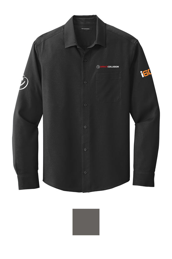 Direct Collision - Port Authority Long Sleeve Performance Staff Shirt