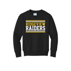 Ridgeview Middle School - Port & Company® Youth Core Fleece Crewneck Sweatshirt