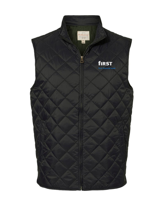 First Financial - Weatherproof Vintage Diamond Quilted Vest