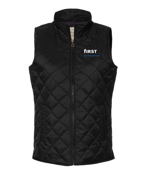 First Financial - Weatherproof Women's Vintage Diamond Quilted Vest