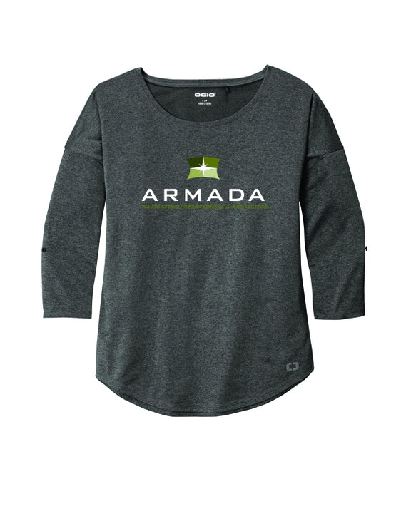 Armada - OGIO Ladies Gravitate Scoop 3/4-Sleeve