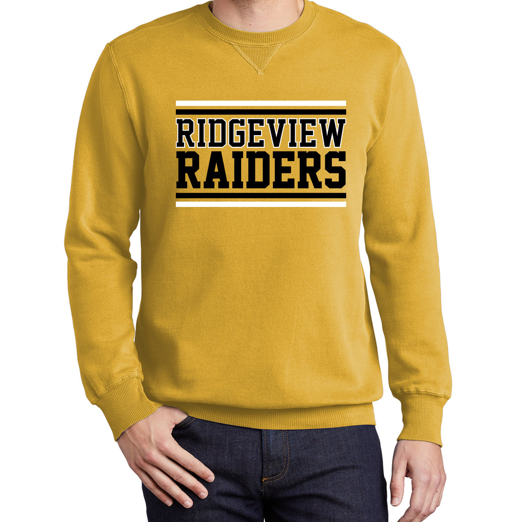 Ridgeview Middle School - Port & Company® Beach Wash® Garment-Dye Sweatshirt