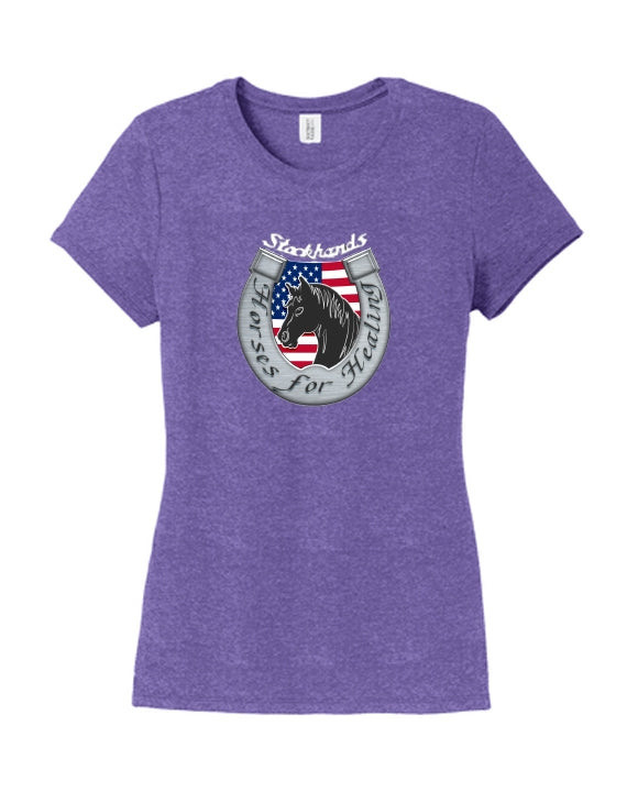 Stockhands Horses for Healing - District Womens Perfect Tri Tee