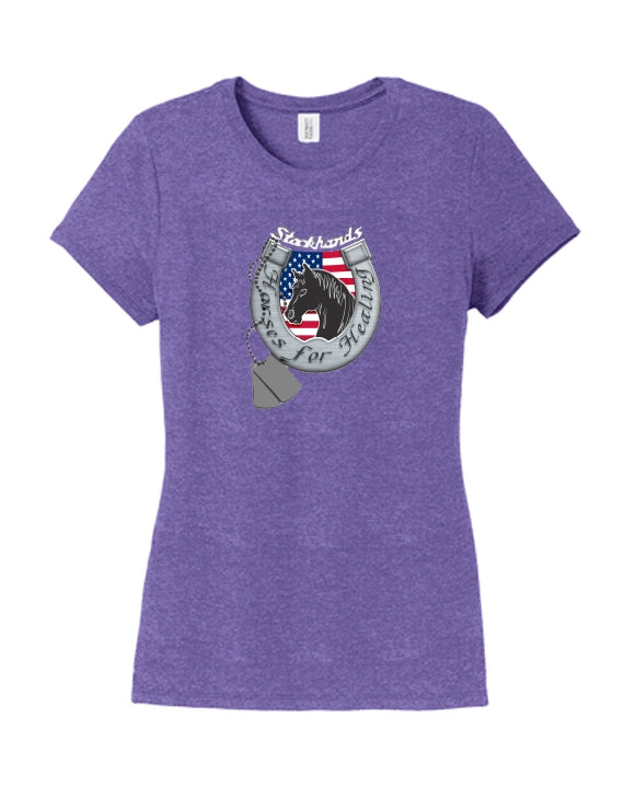 Stockhands Horses for Healing - District Womens Perfect Tri Tee