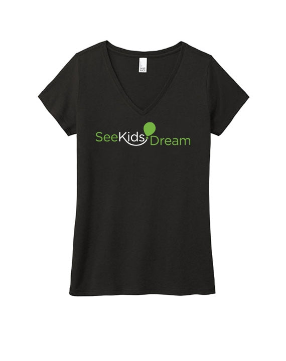 See Kids Dream - District Womens Perfect Tri V-Neck Tee