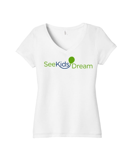 See Kids Dream - District Womens Perfect Tri V-Neck Tee