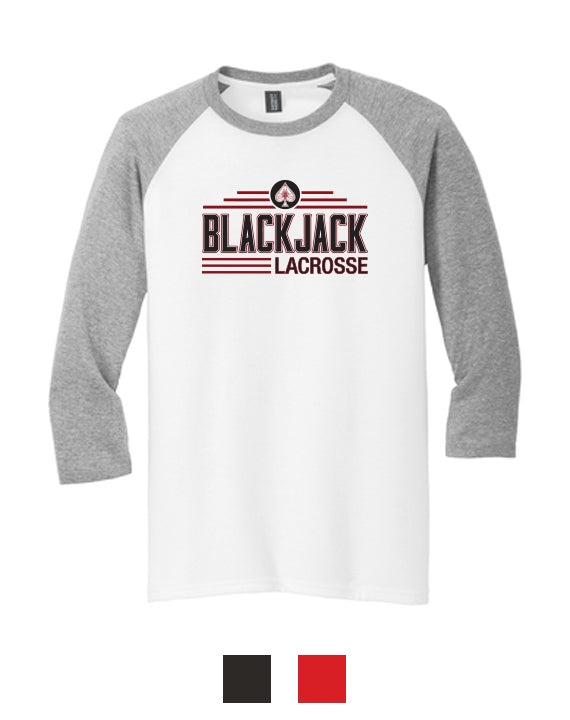 Blackjack Elite Lacrosse - Perfect Tri 3/4-Sleeve Raglan