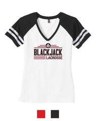 Blackjack Elite Lacrosse - District Women’s Game V-Neck Tee