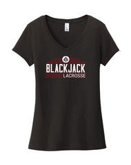 Blackjack Elite Lacrosse - District Women’s Very Important Tee V-Neck