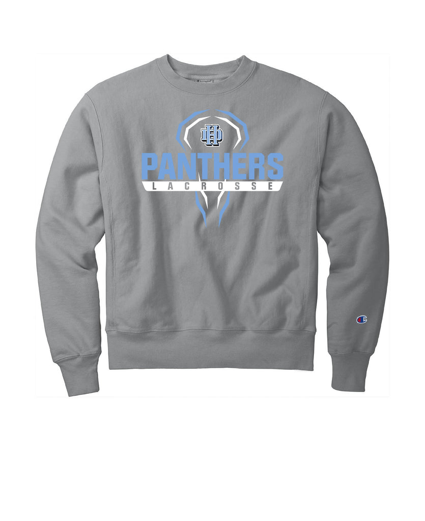 Hilliard Darby Lacrosse - Champion Reverse Weave Garment-Dyed Crewneck Sweatshirt