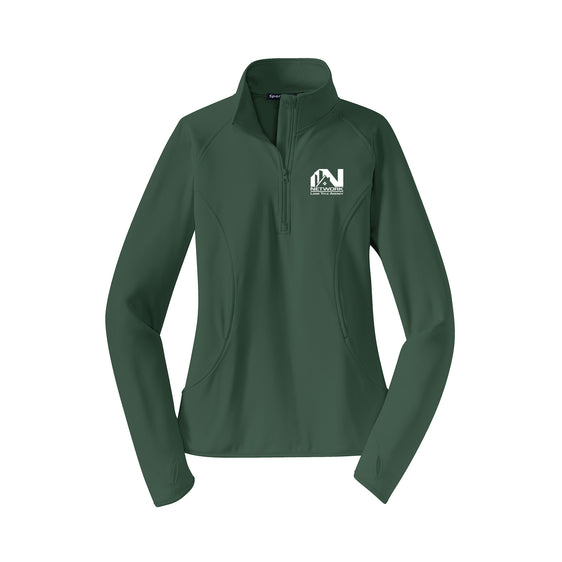 Network Land Title - Sport-Tek Ladies Sport-Wick Stretch 1/2-Zip Pullover