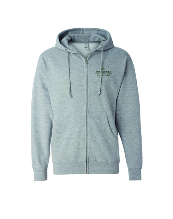 Monrovia - Mid-weight Full-Zip Hooded Sweatshirt