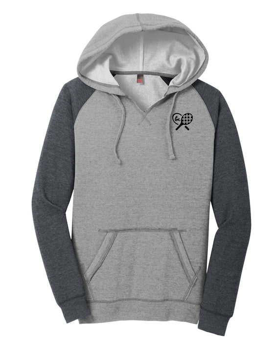 The Lakes Golf & Country Club - District Womens Lightweight Fleece Raglan Hoodie