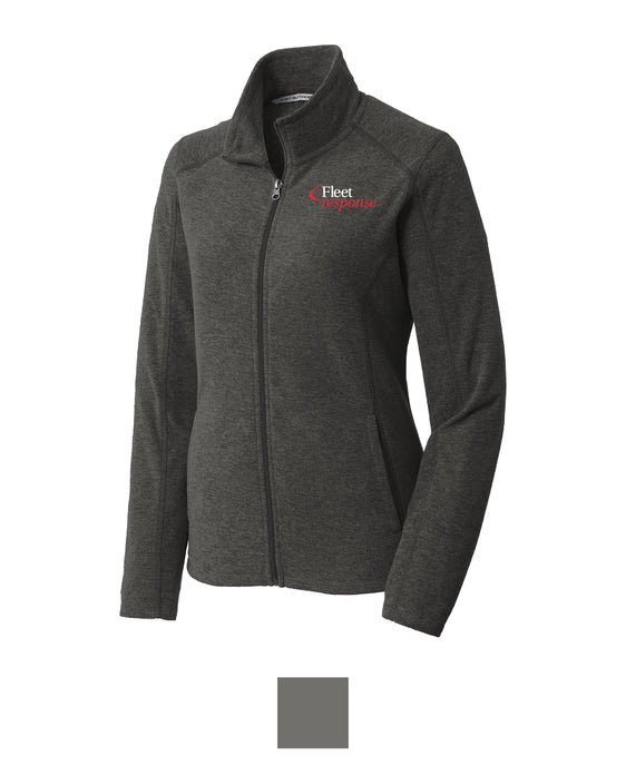 Fleet Response - Port Authority Ladies Heather Microfleece Full-Zip Jacket