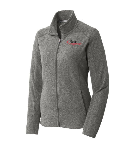 Fleet Response - Port Authority Ladies Heather Microfleece Full-Zip Jacket