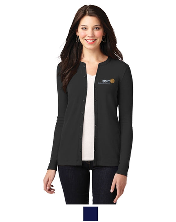 Westerville Sunrise Rotary - Port Authority Ladies Concept Stretch Button-Front Cardigan