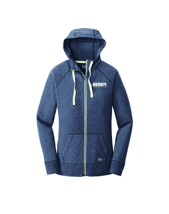 Hoover Sailing Club - New Era Ladies Sueded Cotton Blend Full-Zip Hoodie