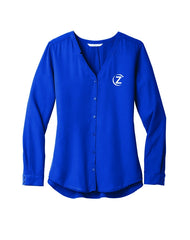 Zink Foodservice - Ladies Long Sleeve Button-Front Blouse
