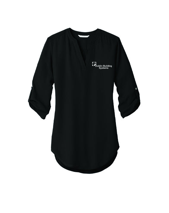 Dublin Building Systems - Port Authority Ladies 3/4-Sleeve Tunic Blouse