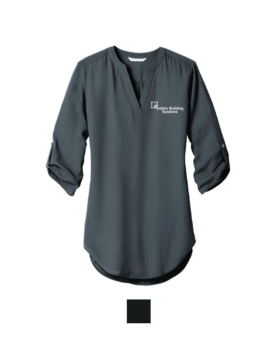 Dublin Building Systems - Port Authority Ladies 3/4-Sleeve Tunic Blouse