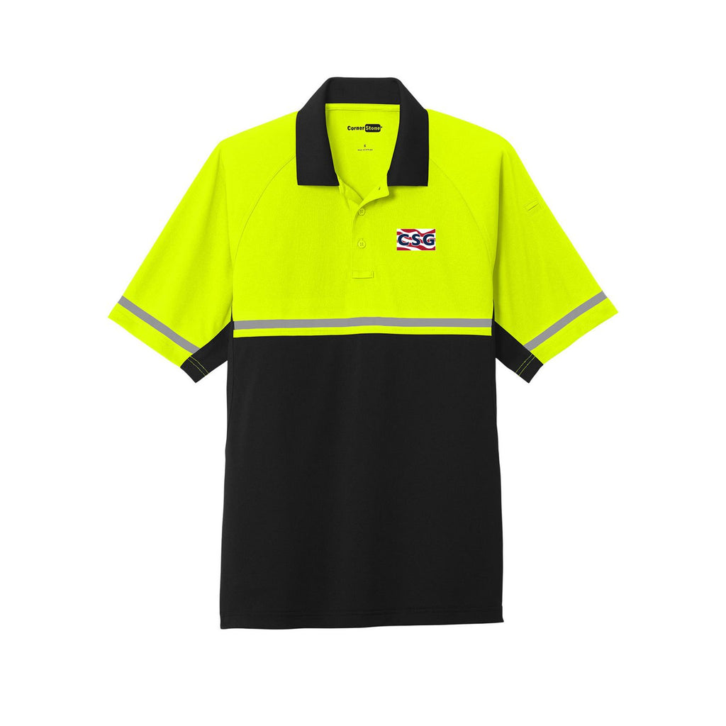 Construction Services Group - CornerStone Select Lightweight Snag-Proof Enhanced Visibility Polo