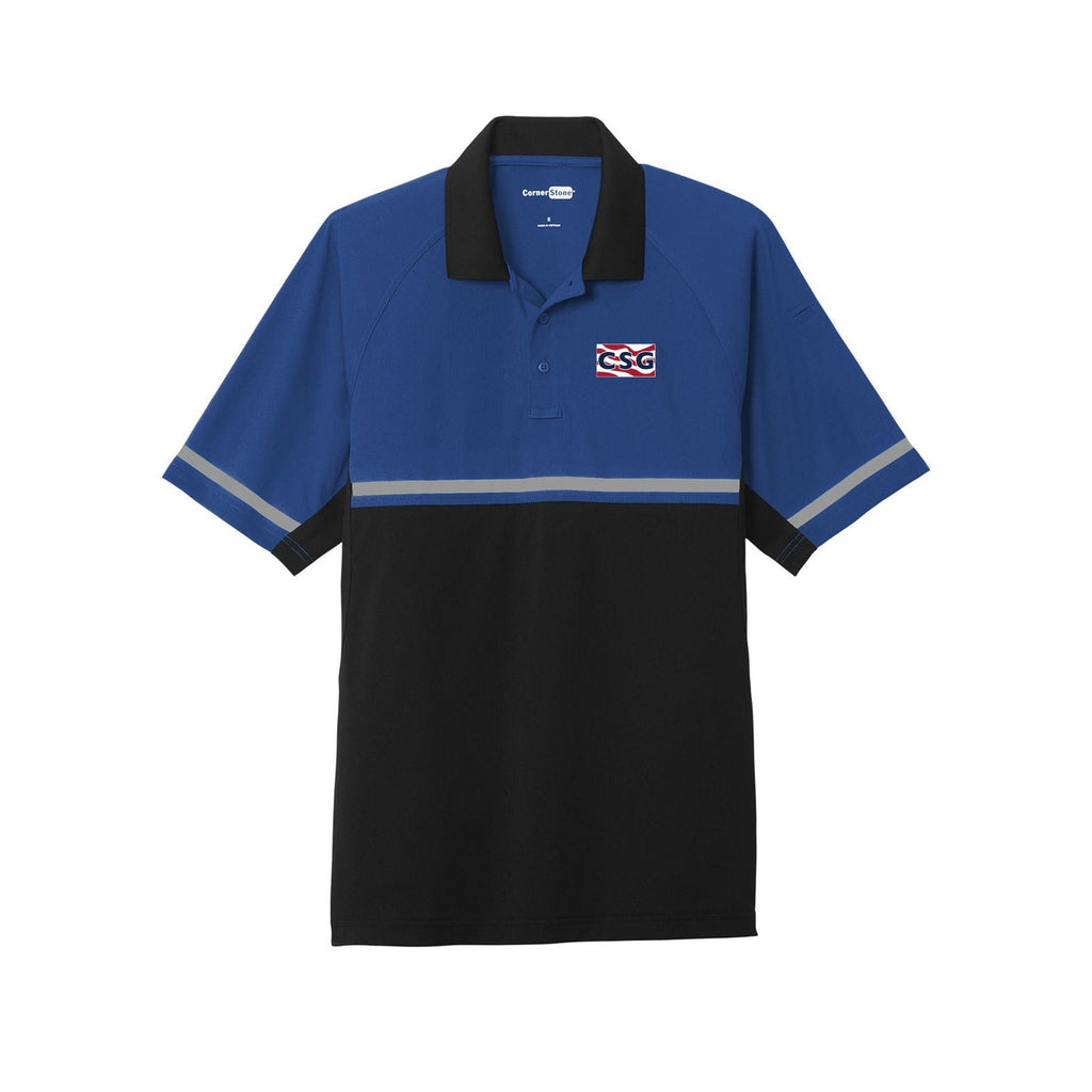 Construction Services Group - CornerStone Select Lightweight Snag-Proof Enhanced Visibility Polo