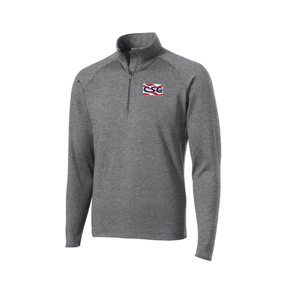 Construction Services Group - Sport-Tek TALL Sport-Wick Stretch 1/2-Zip Pullover