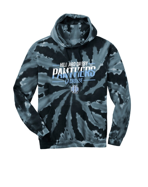 Hilliard Darby Lacrosse - Port & Company Tie-Dye Pullover Hooded Sweatshirt
