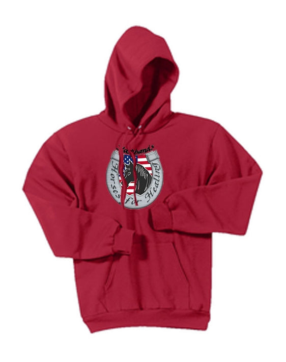 Stockhands Horses For Healing - Port & Company Pullover Hooded Sweatshirt