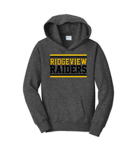 Ridgeview Middle School - Port & Company Youth Fan Favorite Fleece Pullover Hooded Sweatshirt