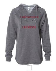 Bishop Watterson Lacrosse - Independent Trading Co. Women’s Lightweight California Wave Wash Hooded Sweatshirt
