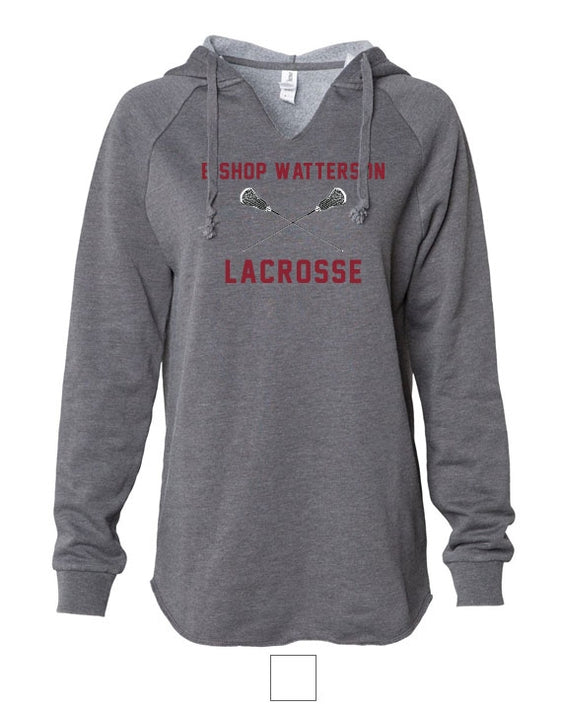 Bishop Watterson Lacrosse - Independent Trading Co. Women’s Lightweight California Wave Wash Hooded Sweatshirt