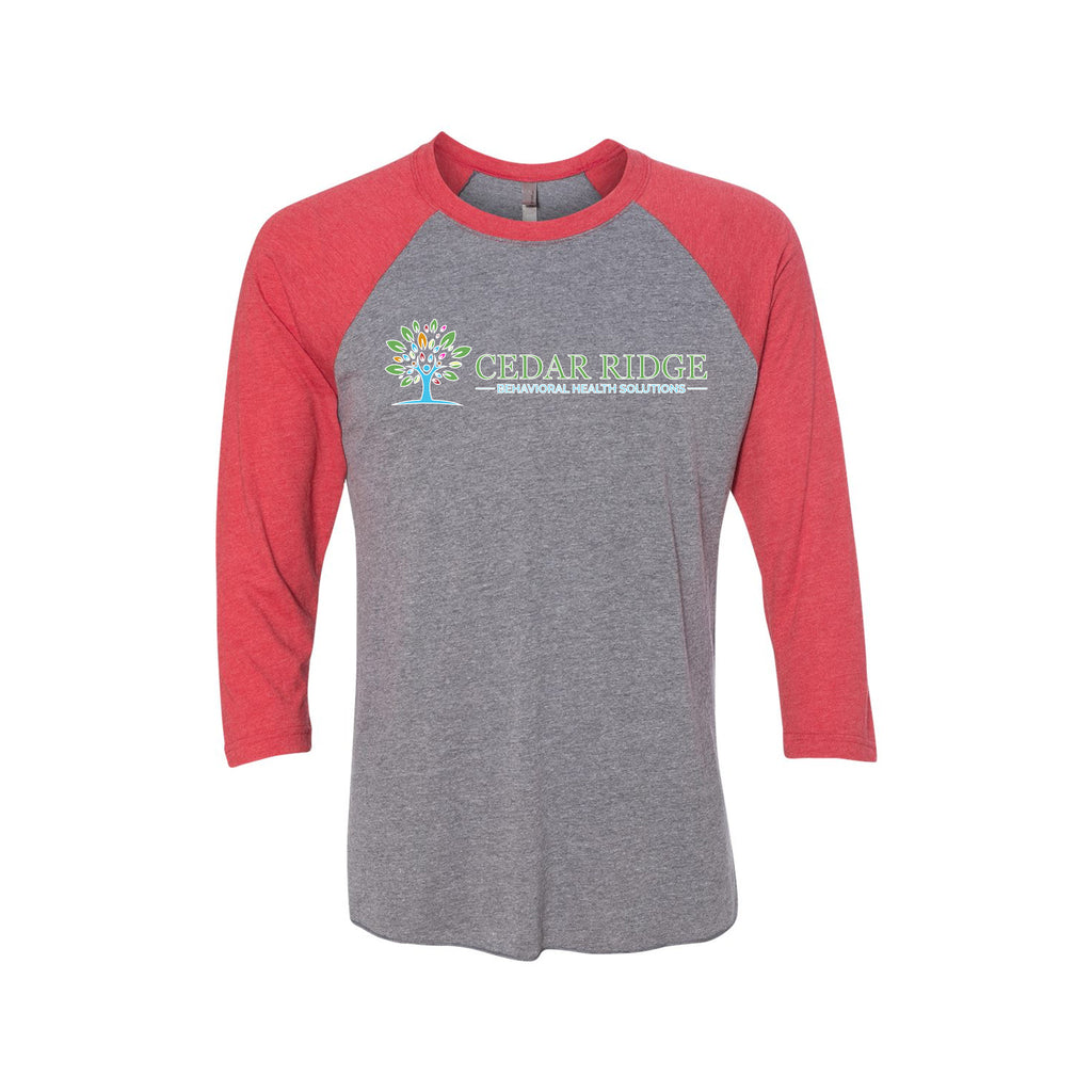 Cedar Ridge - Next Level - Unisex Triblend Three-Quarter Raglan T-Shirt