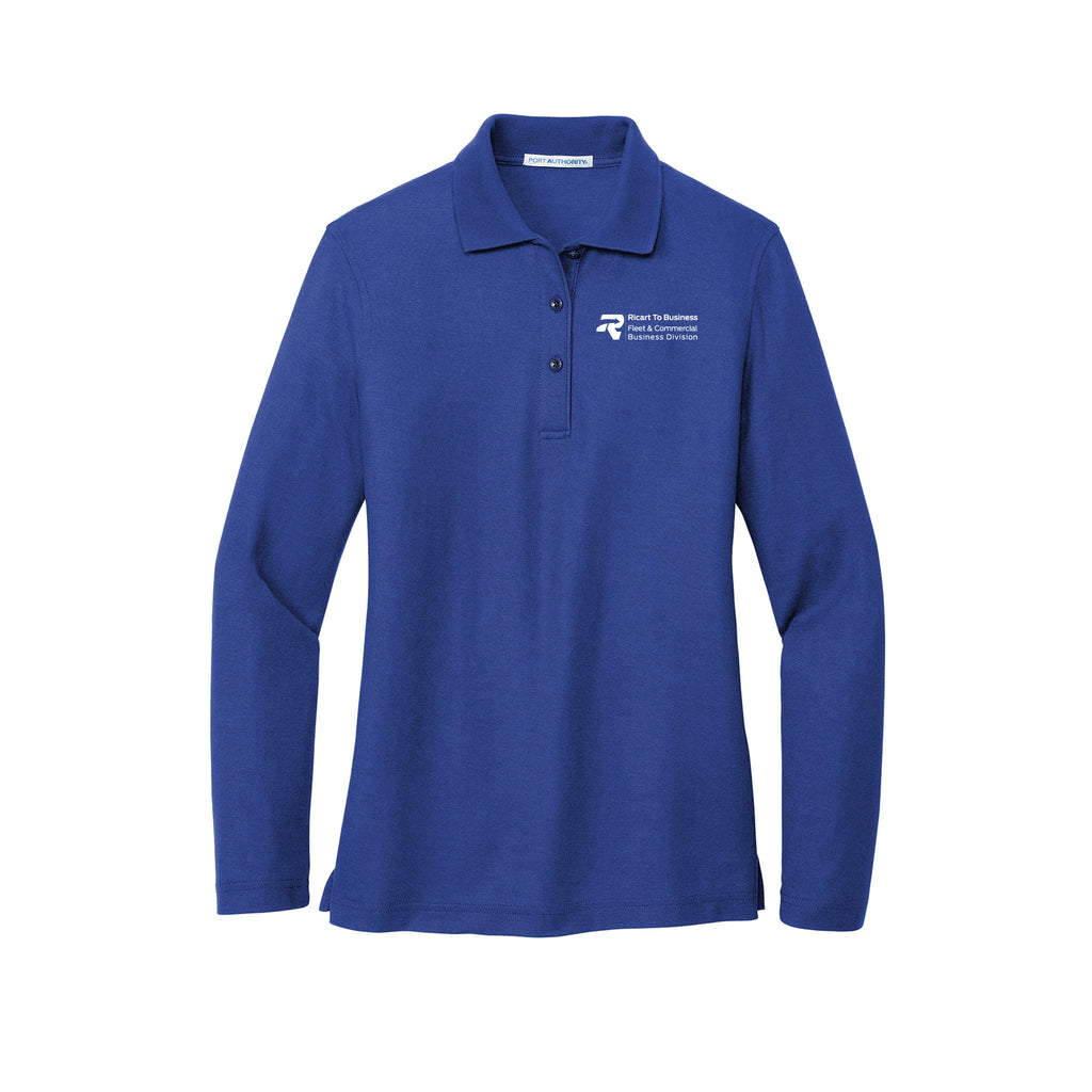 Ricart to Business - Ladies Silk Touch™ Long Sleeve Polo