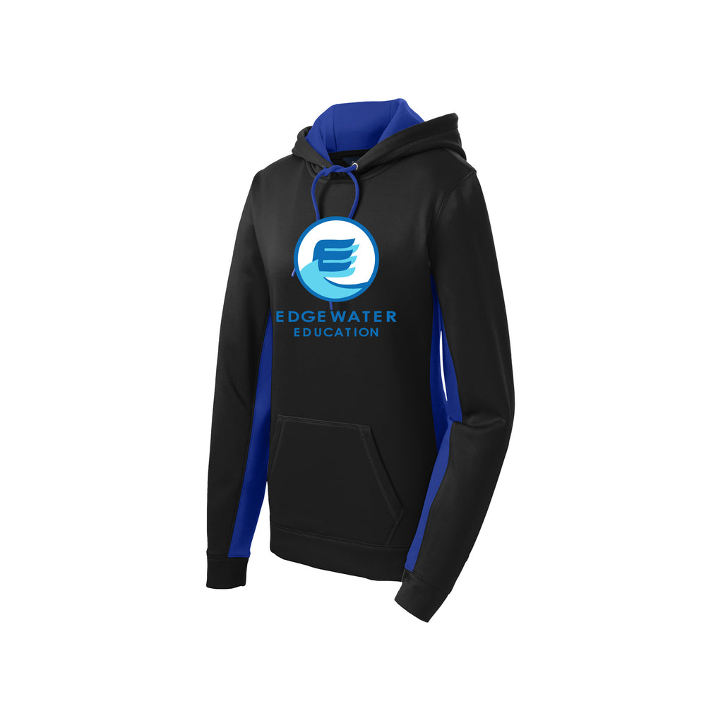 Edgewater Education - Sport-Tek® Ladies Sport-Wick® Fleece Colorblock Hooded Pullover