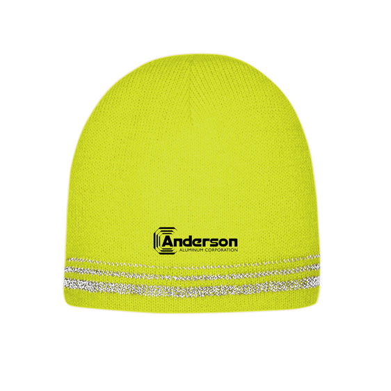 Anderson Aluminum Corporation - CornerStone Lined Enhanced Visibility with Reflective Stripes Beanie
