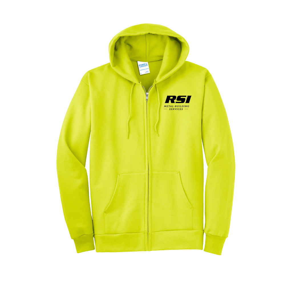Renier Construction - Port & Company® Tall Essential Fleece Full-Zip Hooded Sweatshirt