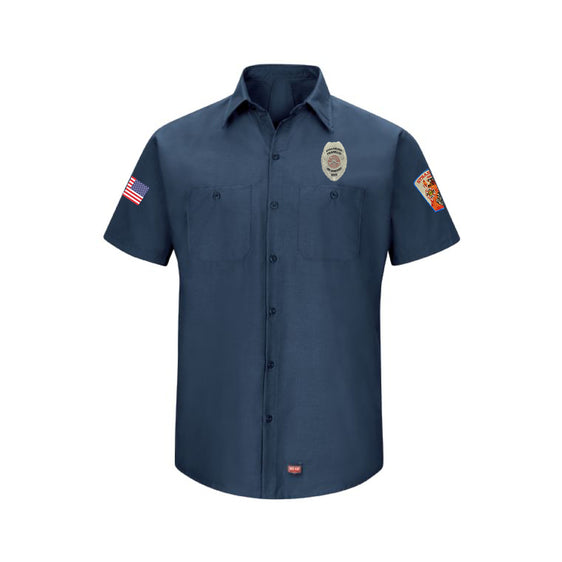Strasburg Fire Department Firefighters - MEN'S SHORT SLEEVE WORK SHIRT WITH MIMIX™