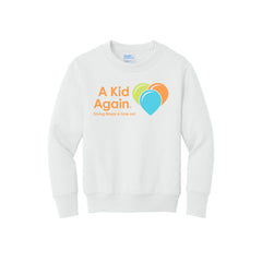 A Kid Again - Port & Company Youth Core Fleece Crewneck Sweatshirt