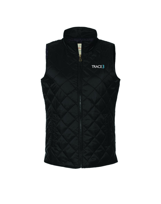 Trace3 - Women's Vintage Diamond Quilted Vest