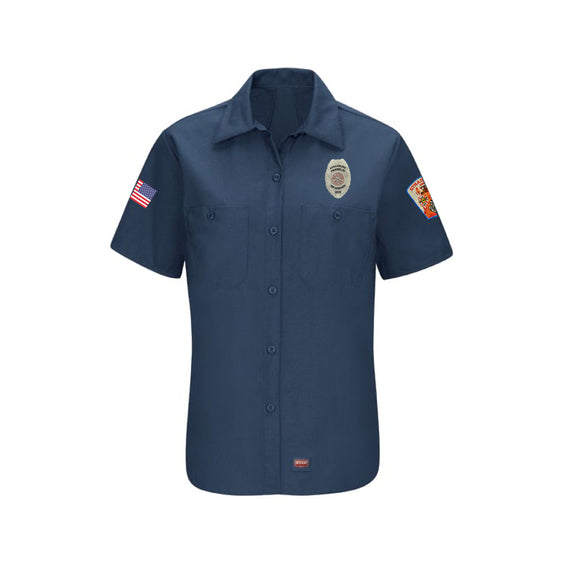 Strasburg Fire Department Firefighters - WOMEN'S SHORT SLEEVE WORK SHIRT WITH MIMIX™